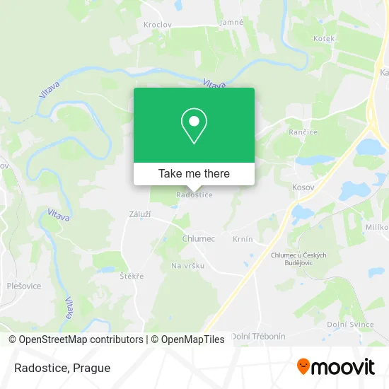 Radostice map