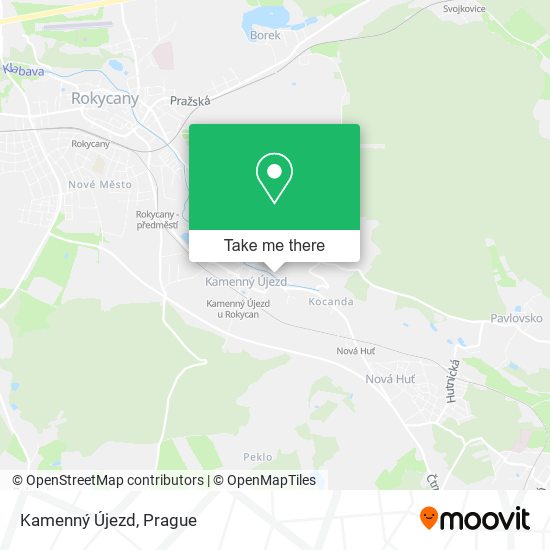 Kamenný Újezd map