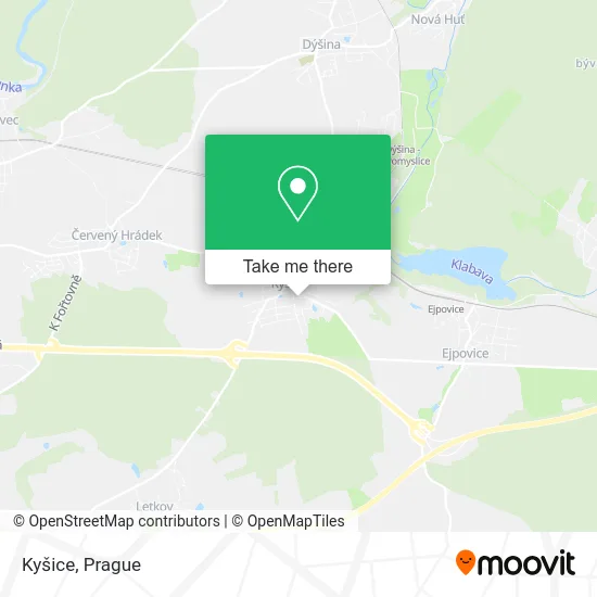 Kyšice map