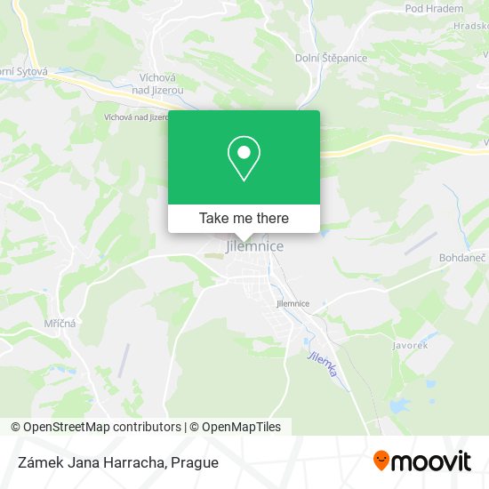 Zámek Jana Harracha map