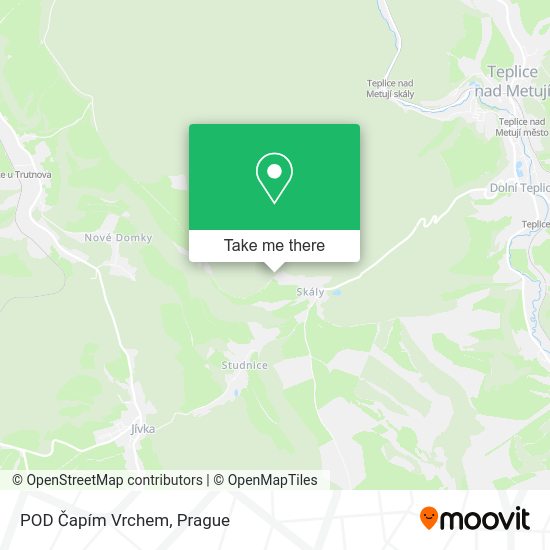 POD Čapím Vrchem map
