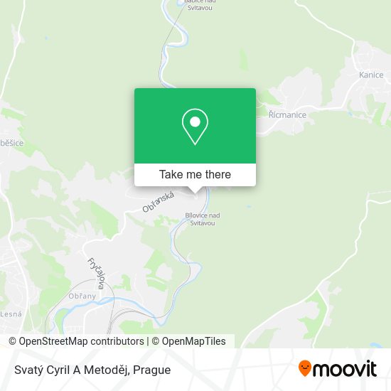 Svatý Cyril A Metoděj map
