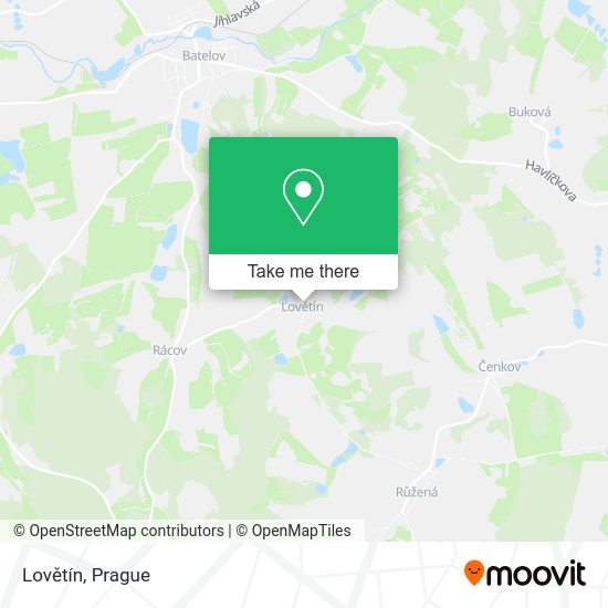 Lovětín map