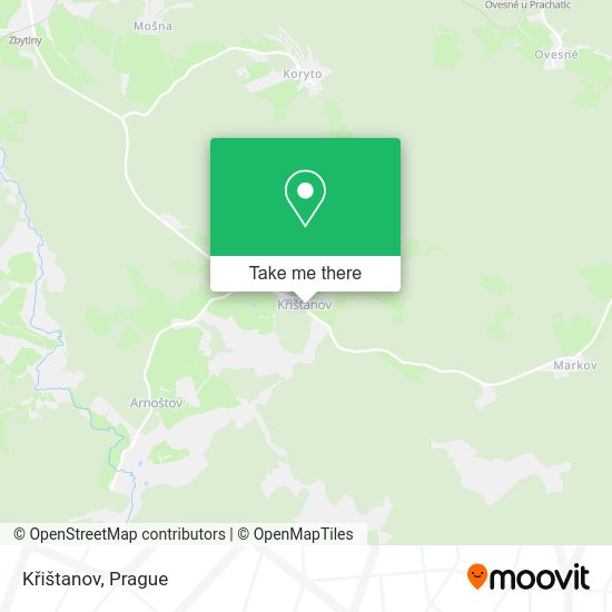 Křištanov map