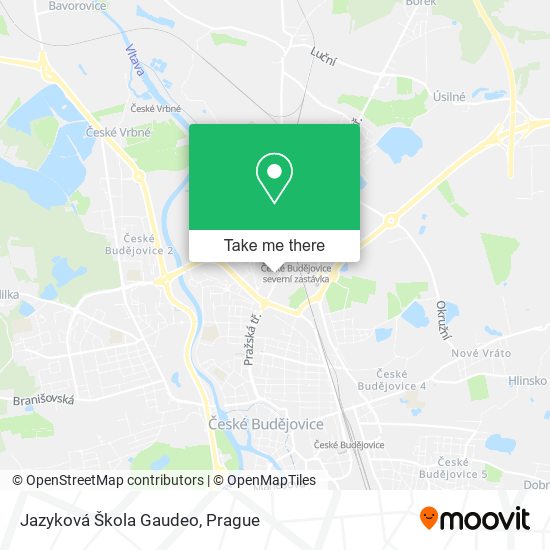 Jazyková Škola Gaudeo map