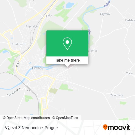 Výjezd Z Nemocnice map