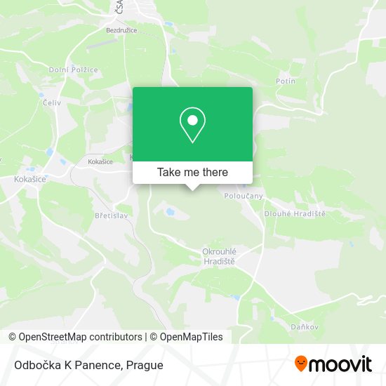 Odbočka K Panence map