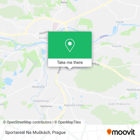 Sportareál Na Muškách map