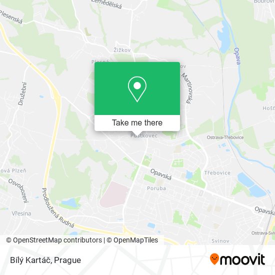 Bílý Kartáč map