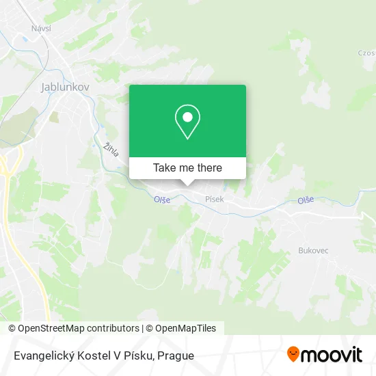 Evangelický Kostel V Písku map