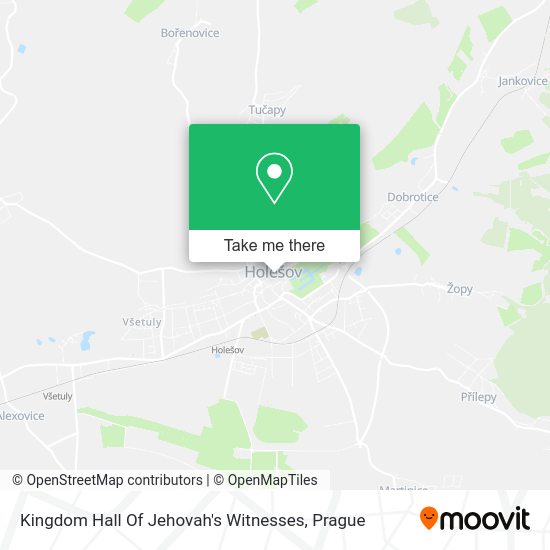 Kingdom Hall Of Jehovah's Witnesses map