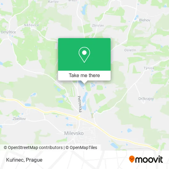 Карта Kuřinec