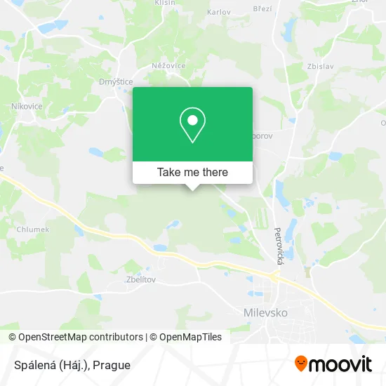 Карта Spálená (Háj.)