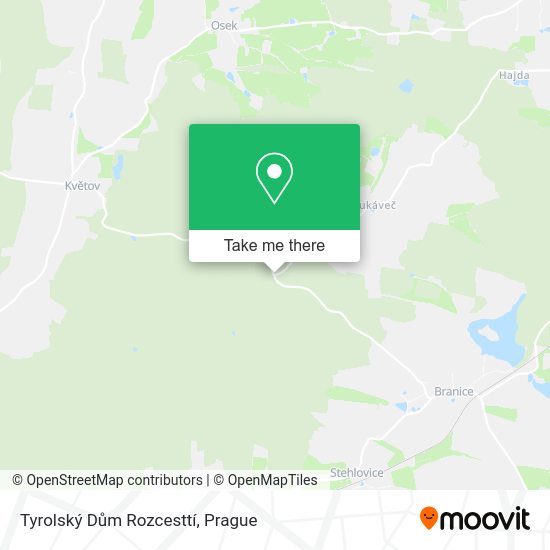 Tyrolský Dům Rozcesttí map