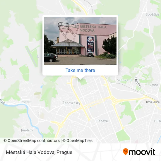 Карта Městská Hala Vodova