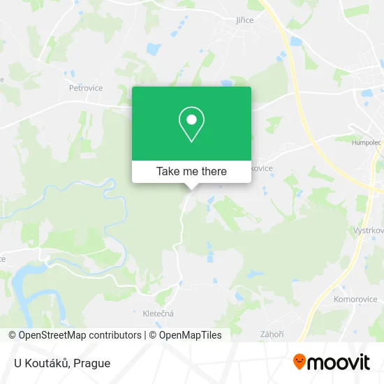 Карта U Koutáků