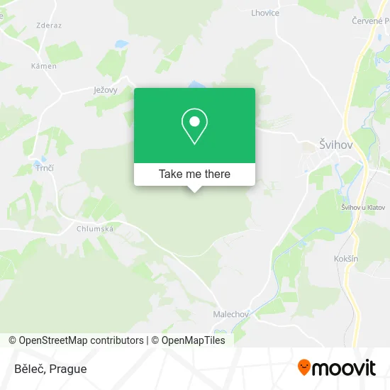 Карта Běleč