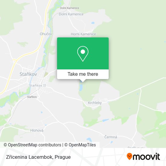 Zřícenina Lacembok map