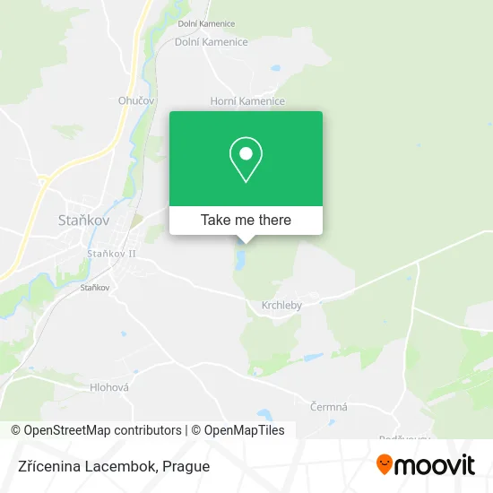 Zřícenina Lacembok map