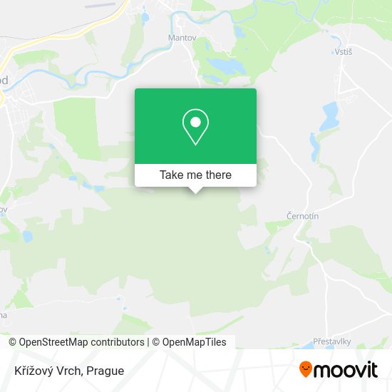 Křížový Vrch map
