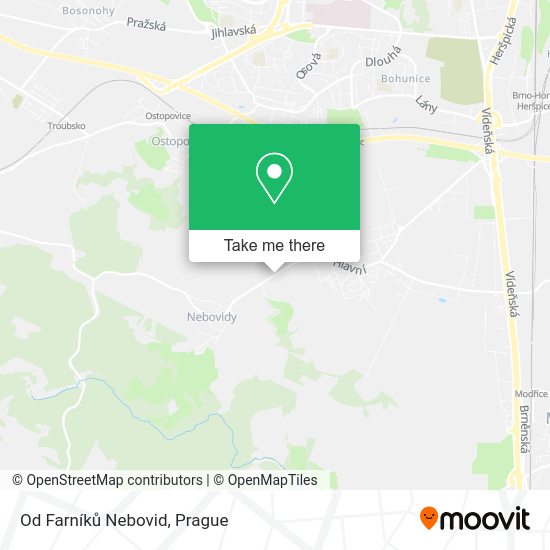 Od Farníků Nebovid map