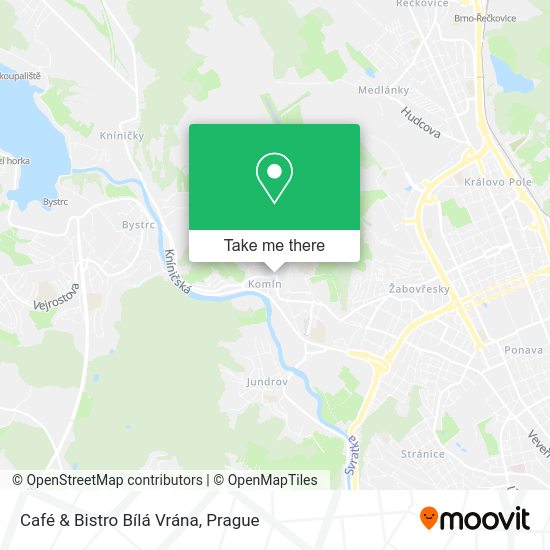 Café & Bistro Bílá Vrána map
