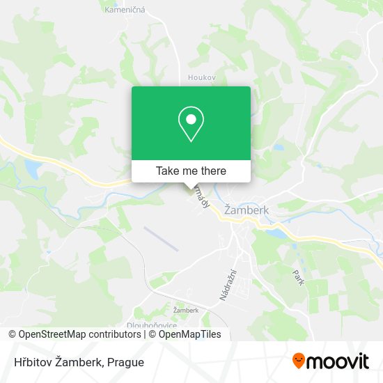 Hřbitov Žamberk map