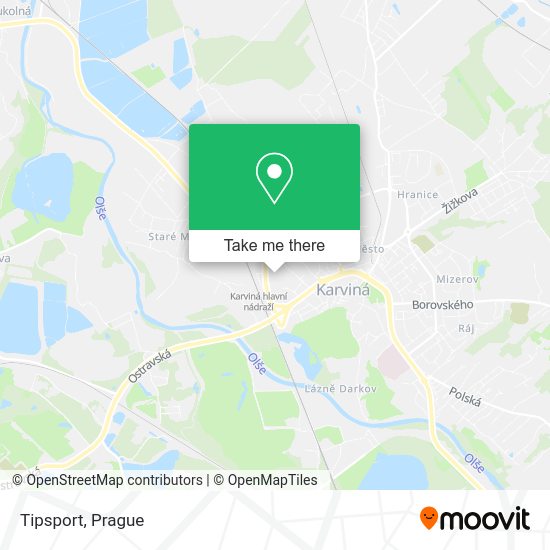 Tipsport map