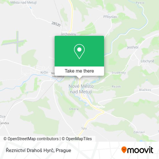 Řeznictví Drahoš Hyrč map