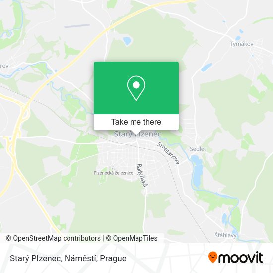 Starý Plzenec, Náměstí map