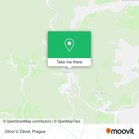 Oloví U Závor map