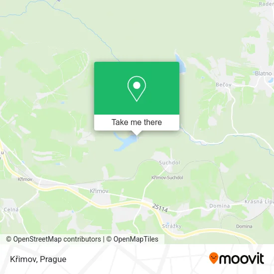 Křimov map