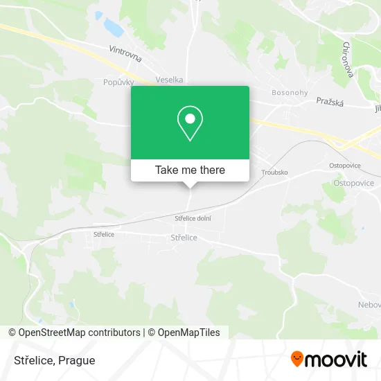 Карта Střelice