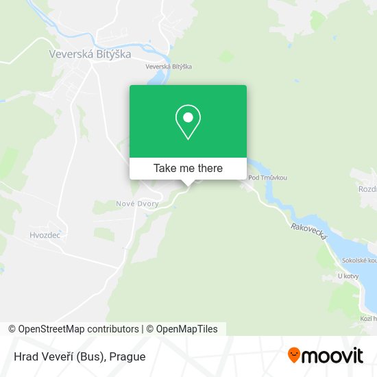 Hrad Veveří (Bus) map