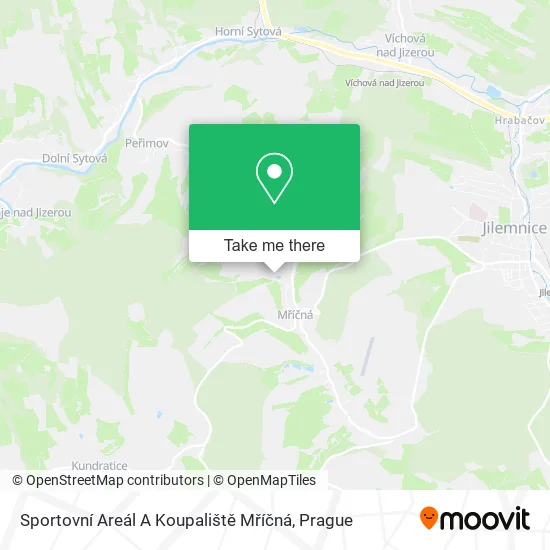 Карта Sportovní Areál A Koupaliště Mříčná
