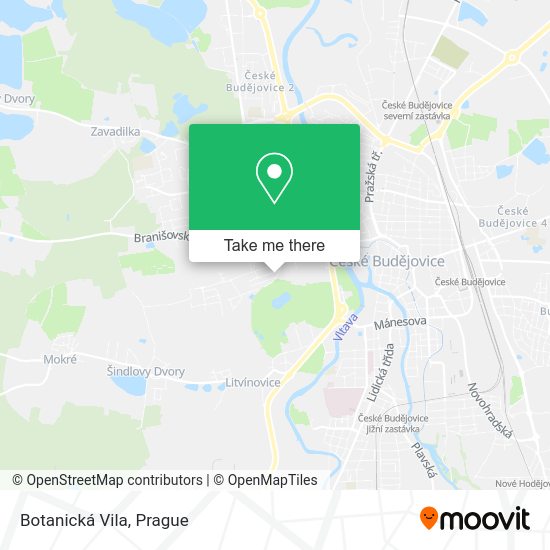 Карта Botanická Vila
