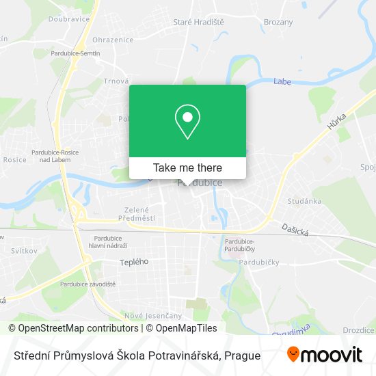 Střední Průmyslová Škola Potravinářská map