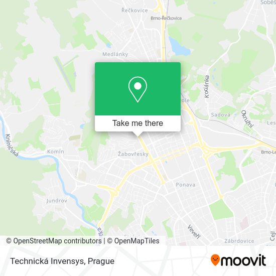 Technická Invensys map