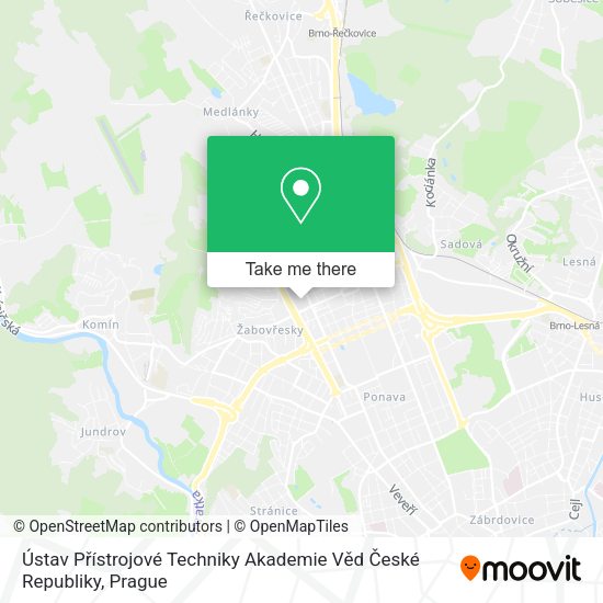 Ústav Přístrojové Techniky Akademie Věd České Republiky map