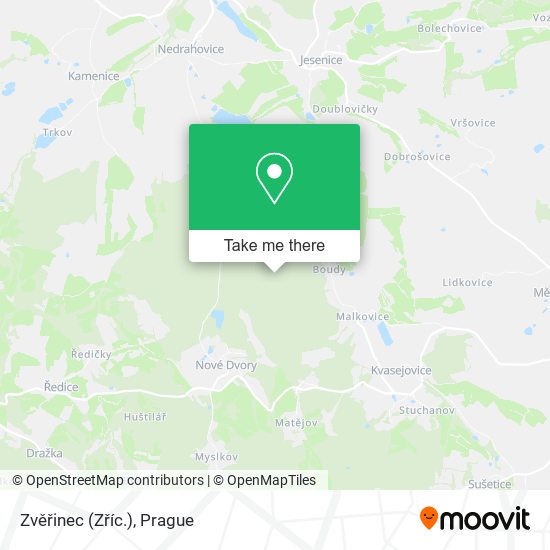 Zvěřinec (Zříc.) map
