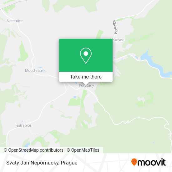 Svatý Jan Nepomucký map