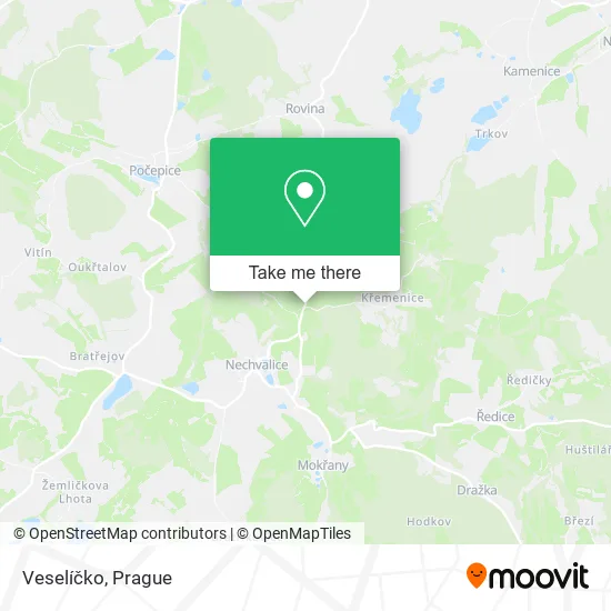 Карта Veselíčko