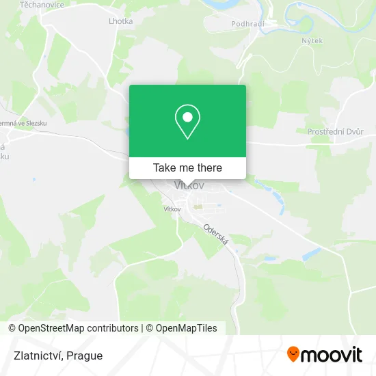 Карта Zlatnictví