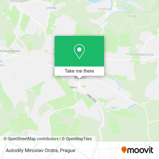 Autodíly Miroslav Ondra map