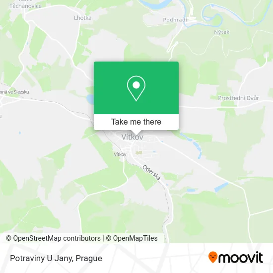 Карта Potraviny U Jany