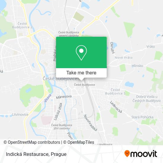 Карта Indická Restaurace
