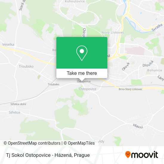 Tj Sokol Ostopovice - Házená map