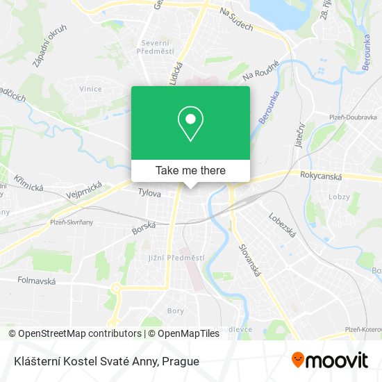 Klášterní Kostel Svaté Anny map