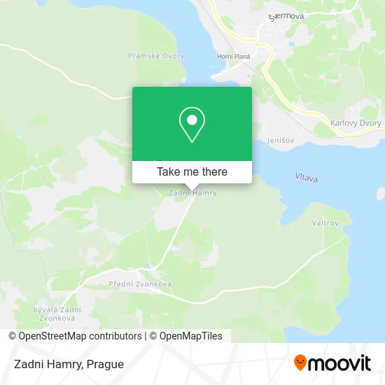 Карта Zadni Hamry