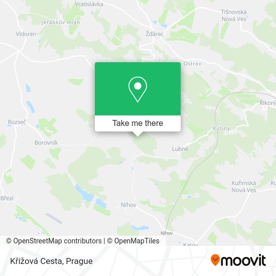 Křížová Cesta map